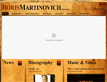 Tablet Screenshot of boris-martinovich.com